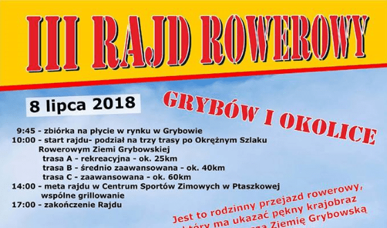 III Rajd Rowerowy – Grybów i okolice
