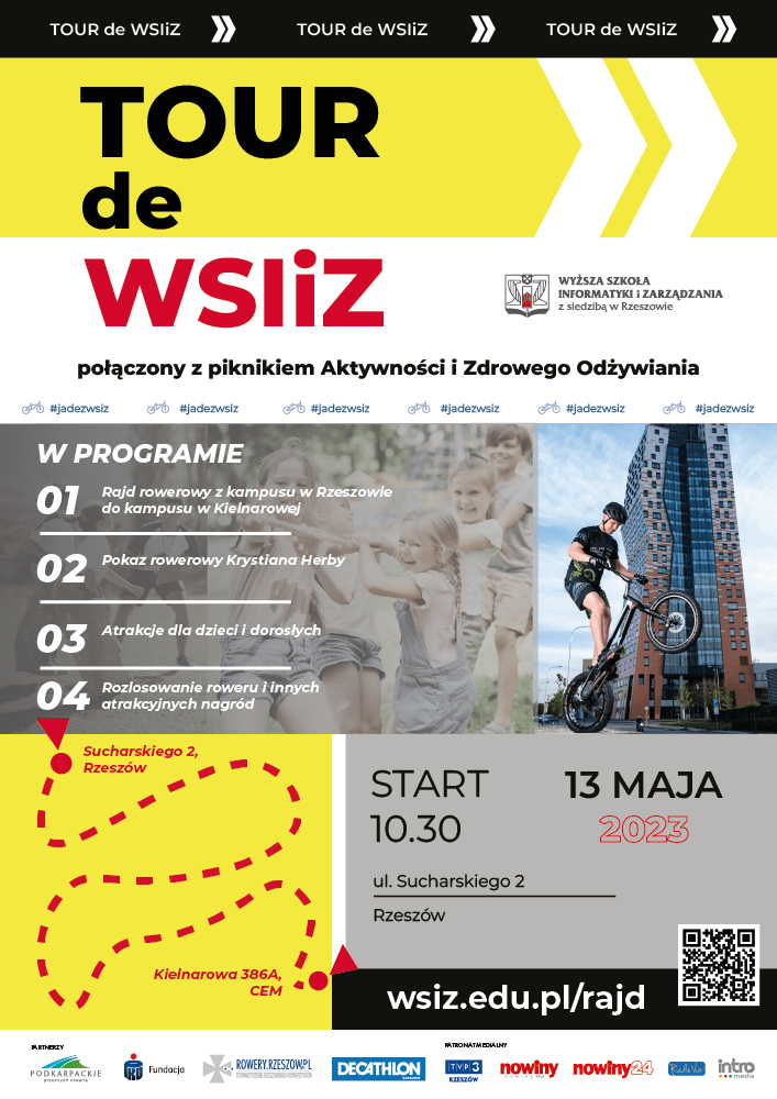 plakat wydarzenia TOUR de WSIiZ